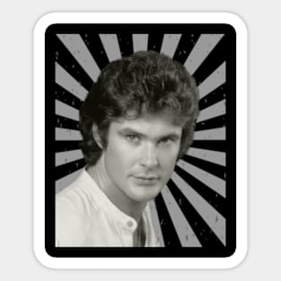 Retro Hasselhoff Sticker